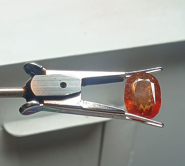 Hessonite Garnet/Gomed 8.70 carats (HESSONITE GARNET S0002 - A1) unisex Quality Astrological Loose Gemstonefor Ring & Pendant Gems Jewellery