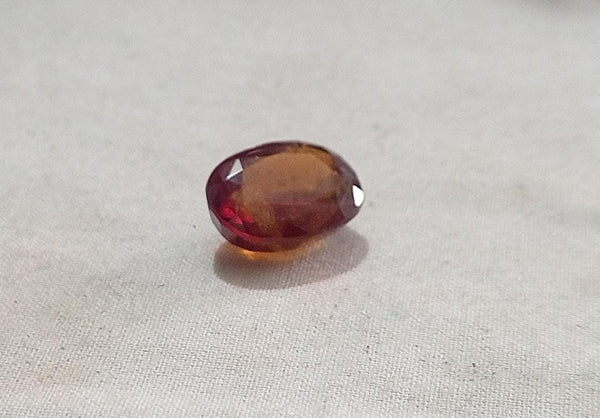 Natural Hessonite Garnet/Gomed - 6.05 carats (S0001 - A1) unisex Quality Astrological Loose Gemstonefor Ring & Pendant Gems Jewelry