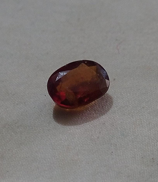 Natural Hessonite Garnet/Gomed - 6.05 carats (S0001 - A1) unisex Quality Astrological Loose Gemstonefor Ring & Pendant Gems Jewelry