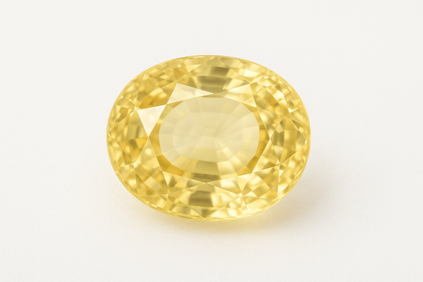 SLOW YELLOW SAPPHIRE OVAL SHAPE