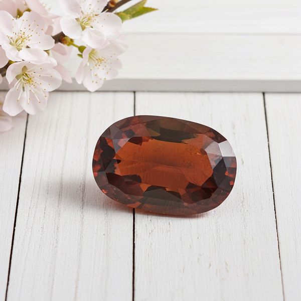 Hessonite Garnet/Gomed 8.70 carats (HESSONITE GARNET S0002 - A1) unisex Quality Astrological Loose Gemstonefor Ring & Pendant Gems Jewellery